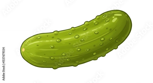 Green pickle illustration