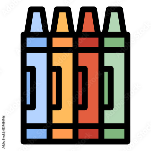 crayon vector icon
