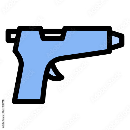 glue gun vector icon