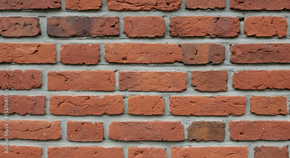 Obraz premium Red Brick Wall Texture High-Resolution Background Image for Design Projects