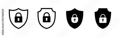Security icon set. protection icon. privacy. vpn