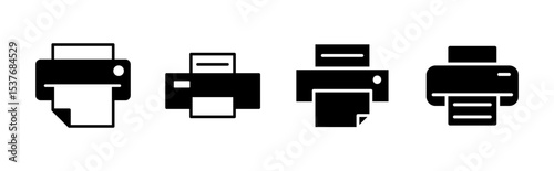 Print icon set. printer icon vector.