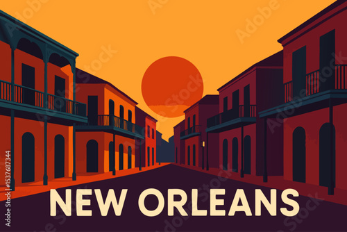 New Orleans French Quarter Colorful Streets and Vibrant Architecture