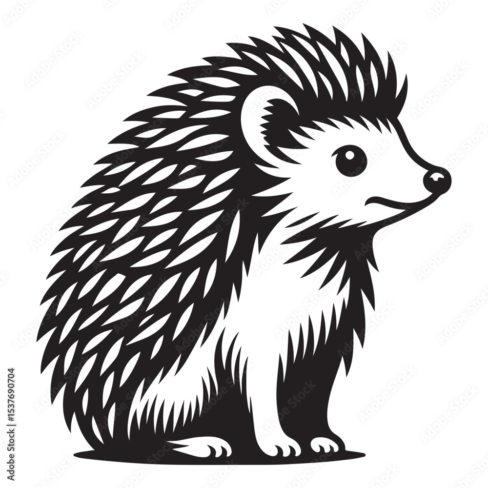 Fototapeta premium Hedgehog illustrations image stock 