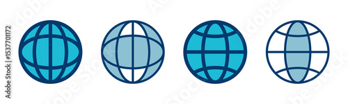 Web icon vector isolated on white background. Website vector icon. Internet world vector