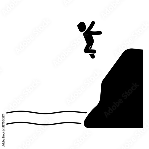 cliff jumping
