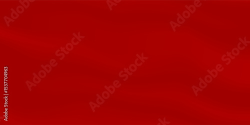 Red silk abstract shape on luxury background. Soft and wavy red metallic satin fabric background. Luxury red background for ceremony, celebration, event, advertisement, invitation card. Premium Vector