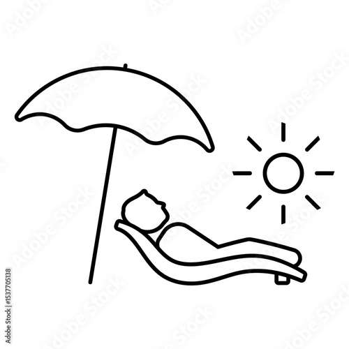 sunbathing