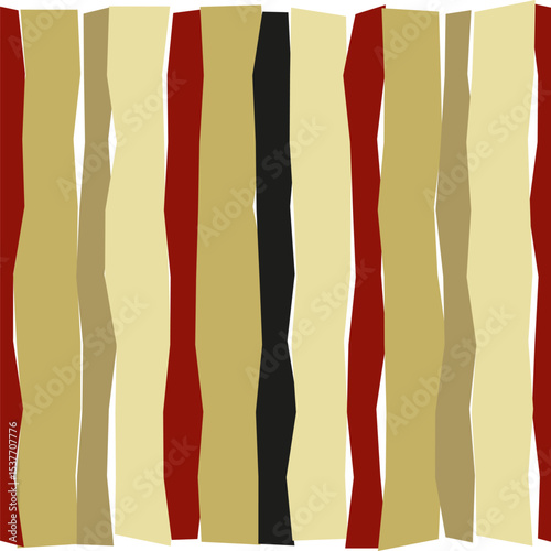 Vertical stripe pattern. Earth tone palette. Abstract fabric texture. Modern vector background.