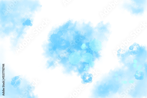 青色水彩背景素材