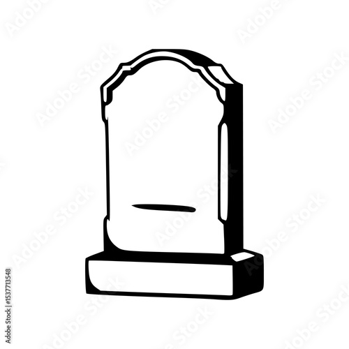simple tombstone vector illustration