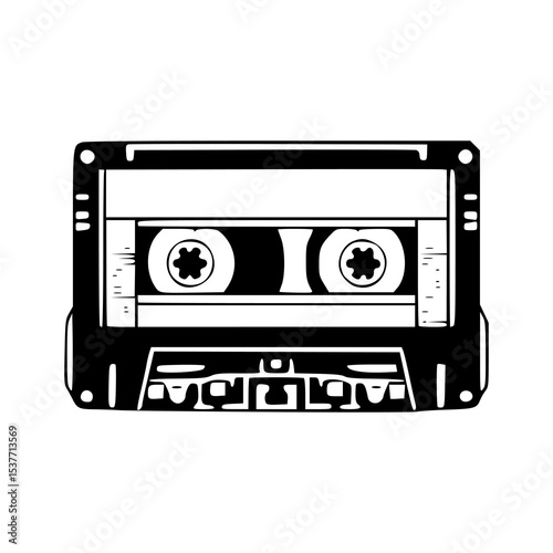 old school audio tape design