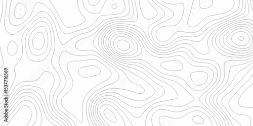 The pattern discovery vector topo map creative discovery White wave grid stripe line map topography. vector geographic contour mounted map background.	