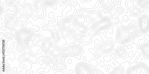 The pattern discovery vector topo map creative discovery White wave grid stripe line map topography. vector geographic contour mounted map background.	