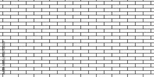 Vector empty stucco masonry pavement floor and wall limestone brickwork concrete texture. Urban white, black line cement rough row wallpaper abstract background.	
