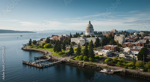Capitol Building by Puget Sound in Olympia, Washington
