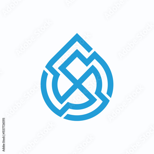 letter x water modern concept logo design vector template