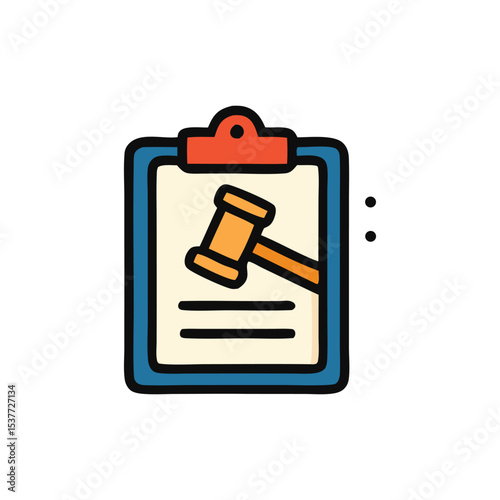 Legal document with gavel, signifying judgment or court decision.