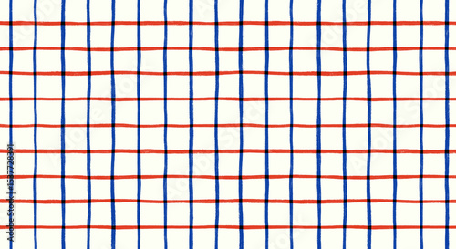 手描きのチェック柄パターン幾何学模様背景図案