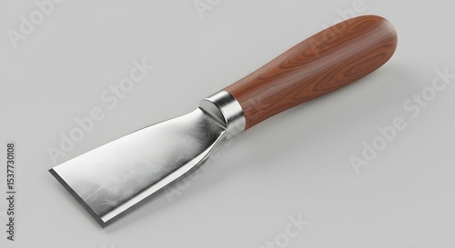 Professional Woodworking Putty Knife with Wooden Handle