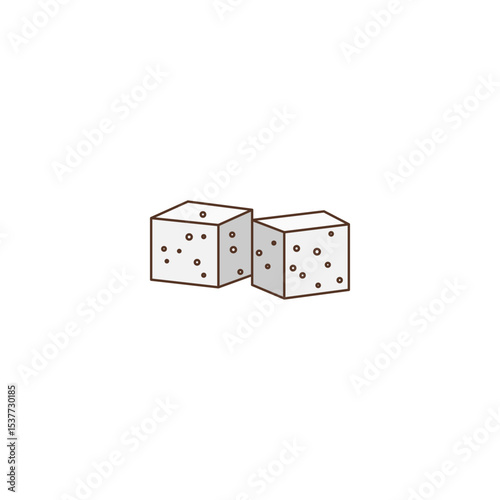 White Sugar Cubes