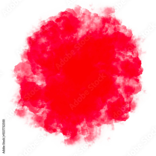 Abstract Red Smoke Cloud