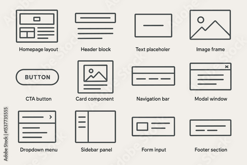 Ui design elements: layouts, buttons, menus, and panels