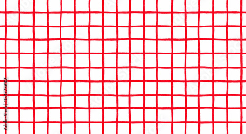 手描きのチェック柄パターン幾何学模様背景図案