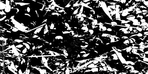 White vein seamless patterns of black marble texture dark background