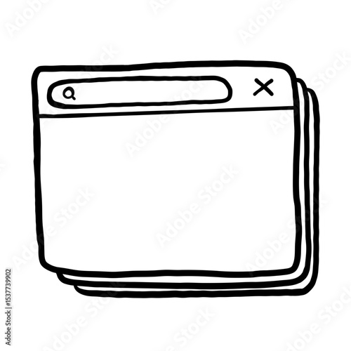 Hand Drawn Sketch Doodle Frame Collection for Scrapbook, Journaling, and UI Decoration