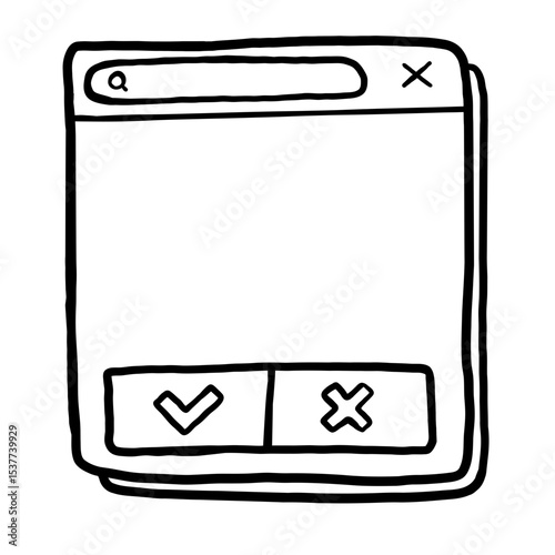Hand Drawn Sketch Doodle Frame Collection for Scrapbook, Journaling, and UI Decoration