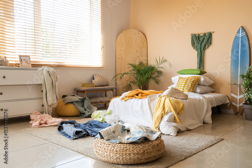 Interior of messy children'...