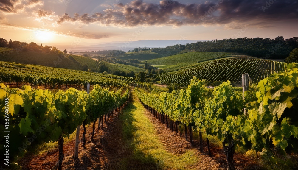 Naklejka premium vineyard