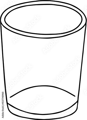 glass vector for drawing, coloring, symbols and more