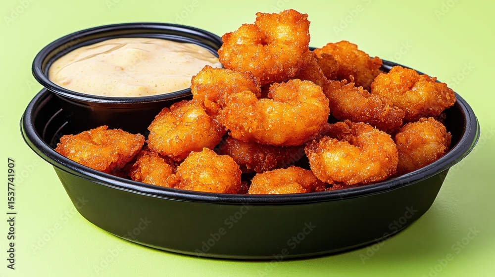 Crispy Breaded Shrimp with Creamy Dipping Sauce Crispy Breaded Shrimp with Creamy Dipping Sauce