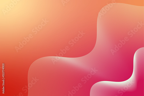 Abstract red background with heart design, an illustration of love symbol
