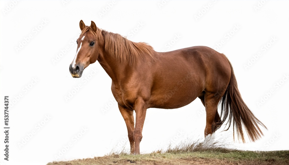 Obraz premium horse isolated on white background