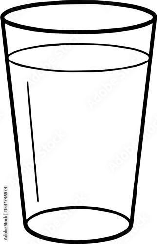 glass vector for drawing, coloring, symbols and more