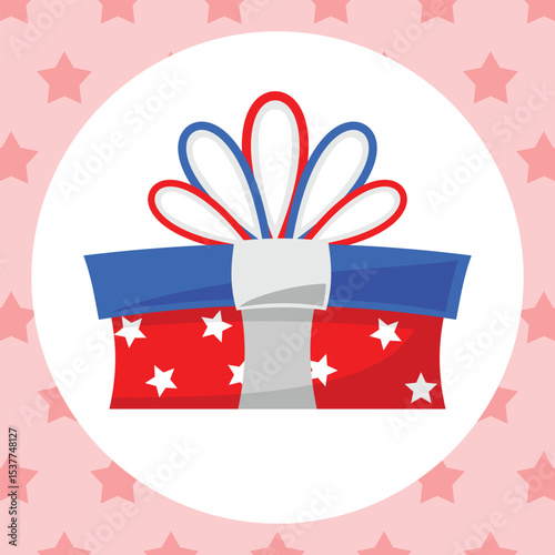 Gift Box Present with Various Bright Colorful Wrapper Cartoon Vector