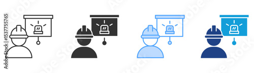 Emergency Plan Icon Set Multiple Style Collection