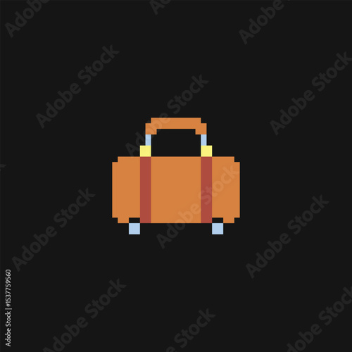 this is travel icon in pixel art with colorful color and black background ,this item good for presentations,stickers, icons, t shirt design,game asset,logo and your project.
