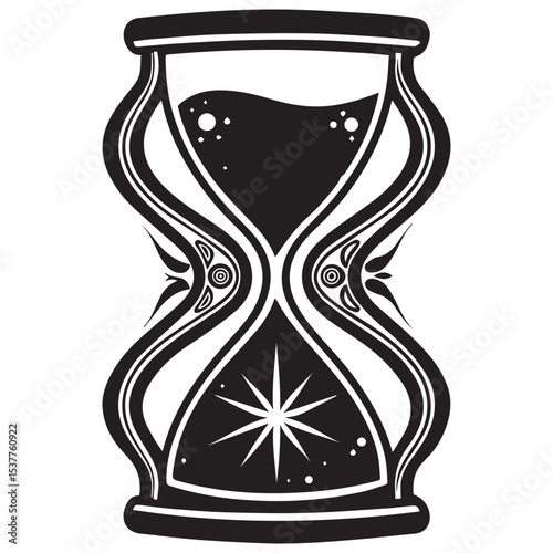hourglass vector illustration