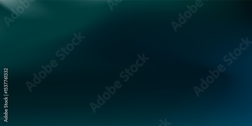 Elegant dark blue to light blue and green gradient background illustration, ideal for sophisticated visual designs and stylish layouts, blending smoothly from deep to soft blue hues.
