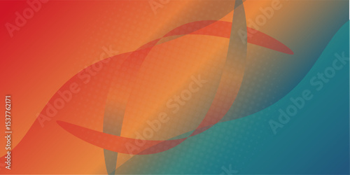 Vibrant, grainy background displays a blend of colors transitioning smoothly A stylized shape creates visual depth, embodying the essence of abstract design in contemporary art