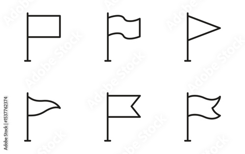 flag icon set vector