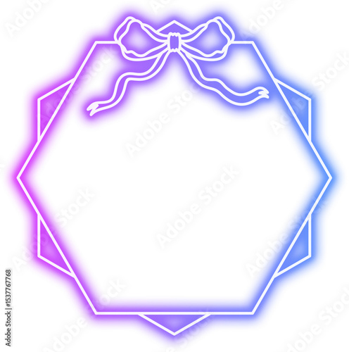 Neon Ribbon Frame