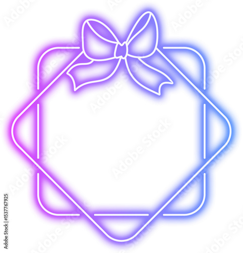 Neon Ribbon Frame