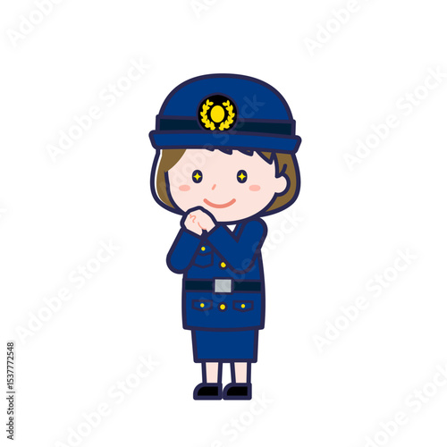 警察官／ななめ／女性 22