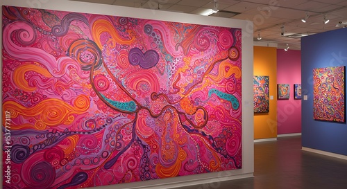 Modern living room with sleek interior design and TV setup