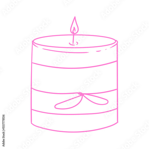 Candle, Hand-drawn handmade candles, Minimalist candle illustrations for packaging, business cards, posters, and graphic design.